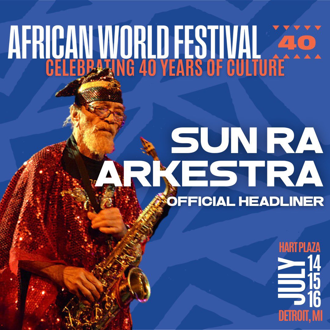 Sun Ra Arkestra under the direction of Marshall Allen - African World Festival - Pyramid Arts Stage  - Hart Plaza Detroit - July 14 2023