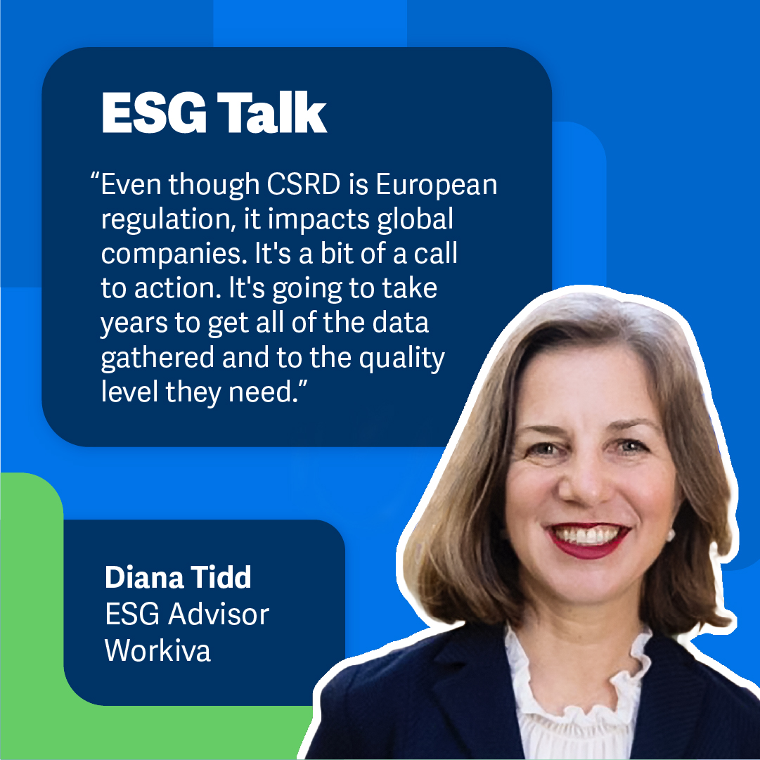 Host Mandi McReynolds, Amelia Pan of PJT Partners, and Diana Tidd, formerly of <a href="/MSCI_Inc/">MSCI</a>, talk about the challenges companies are facing as they navigate the new requirements – and the silver linings that are happening as a result.

Listen here: sm.workiva.com/ESG-Talk

#CSRD