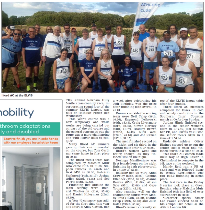 This weeks Ilford Recorder