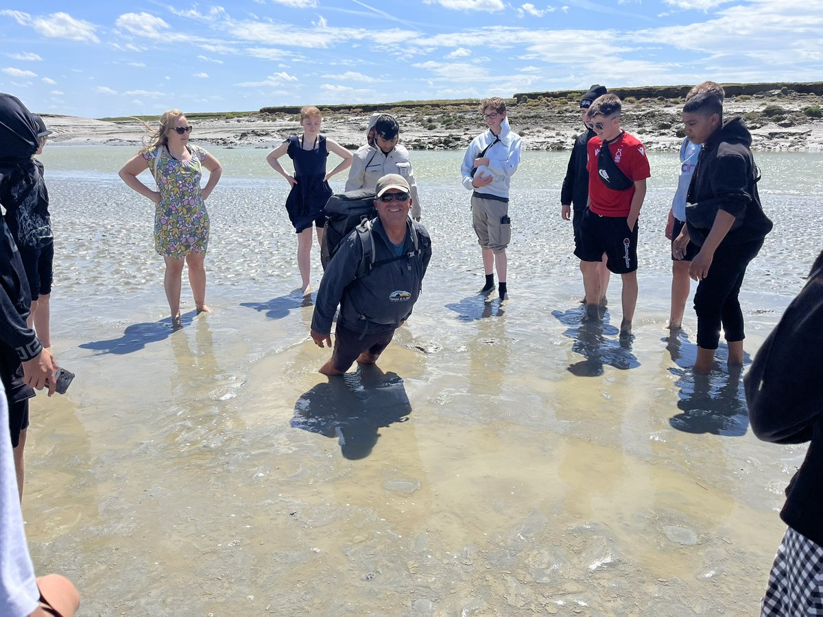 MflTerry's tweet photo. We really enjoyed the tour of the bay, especially the sinking sand! @ArthurTerrySch #normandy23 https://t.co/QOrD3CTcgP