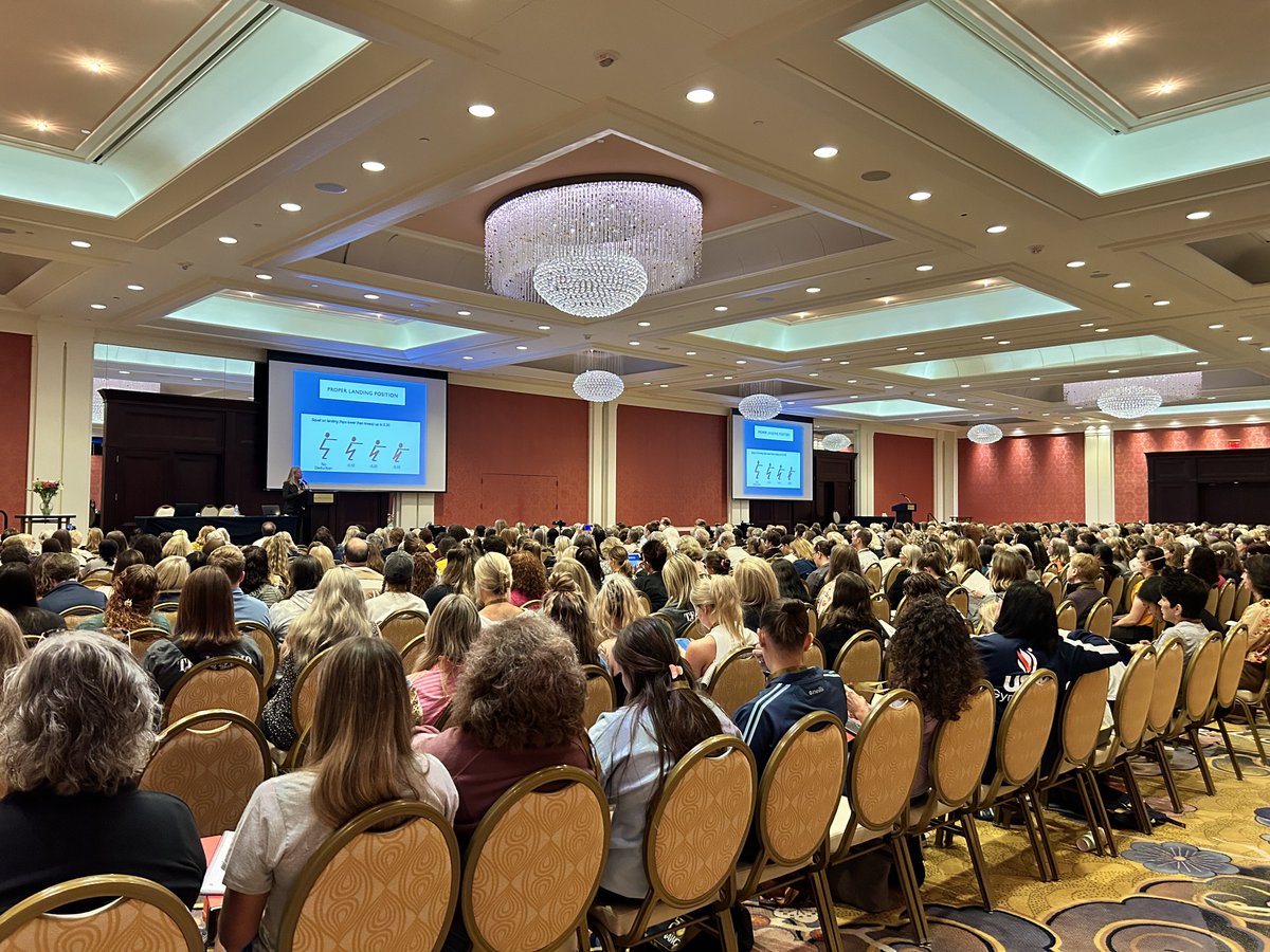 SHIFT_MvmtSci's tweet photo. Have to say this is a crazy moment in gymnastics history. 

Just finished co presenting on changing landing deductions to reduce injury risk for gymnasts based on science at the National Judges meeting. 

Excited to share code will be amended for proper squat depth/mechanics 🙏 https://t.co/OXlcKyWXq1