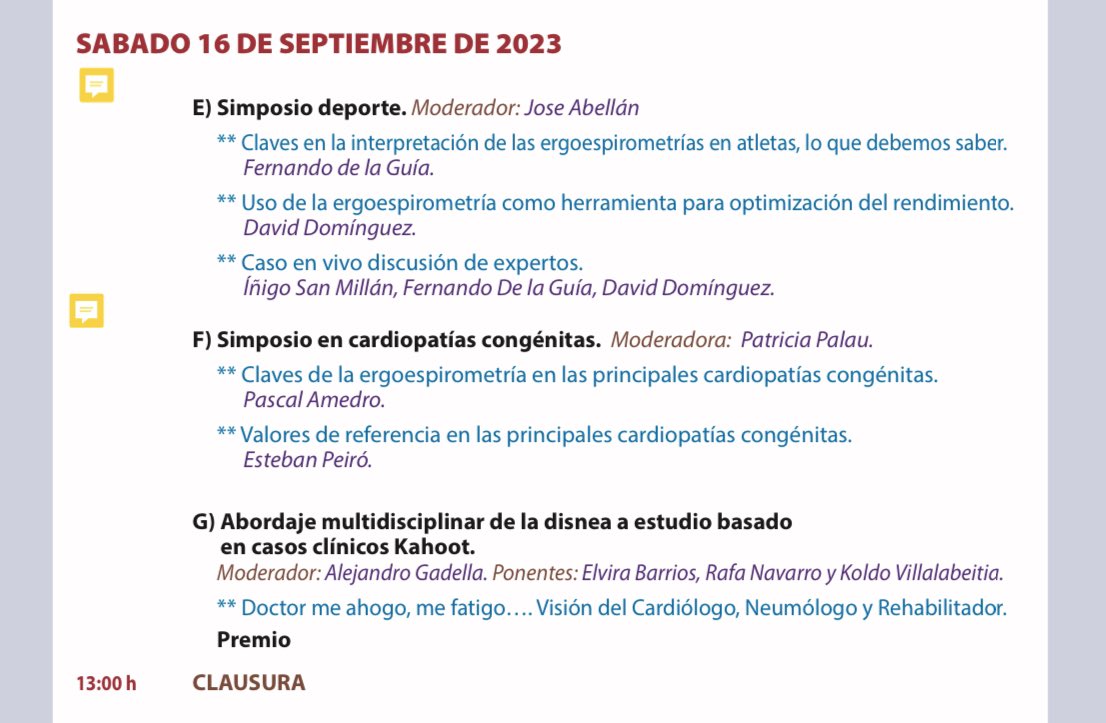 Grupo Trabajo Ergoespirometría SEC tweet media