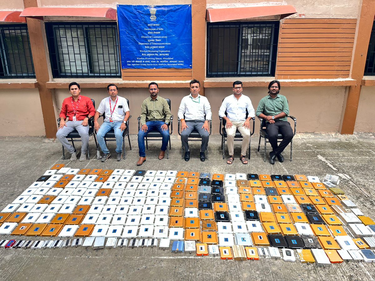 DoT_India's tweet photo. On receiving various complaints from TSPs, WPC/WMO Ahmedabad @DoT_India removed about 300 unauthorized Mobile Signal Repeaters that cause interference and degrades QOS. People in this area shall now get an improved QOS.
@ViBusinessIndia https://t.co/IhaPTt1sal