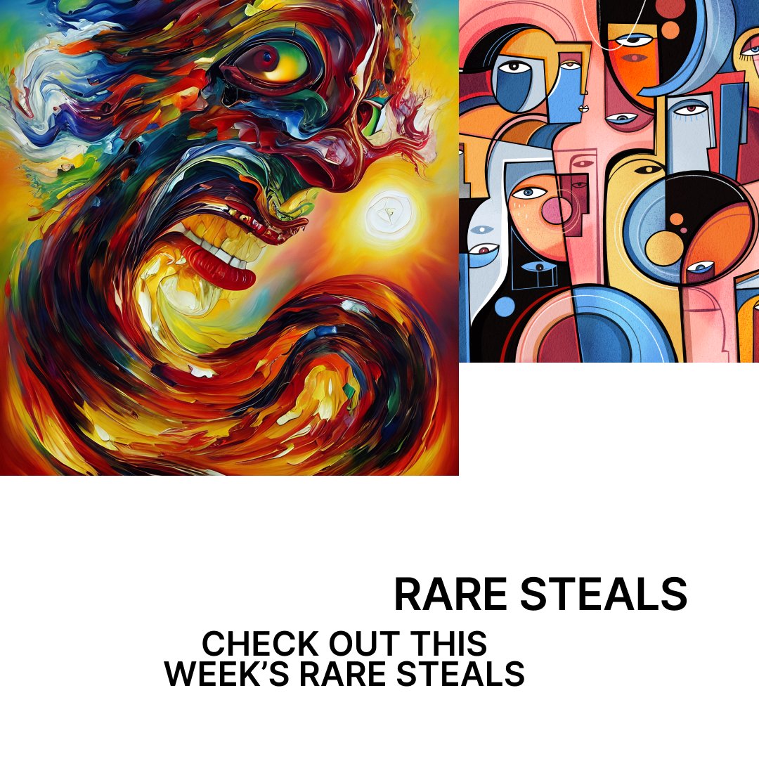 Check out this week’s Rare Steals: Artworks you can collect under 3 ETH 💎

superrare.com/features/thisw…

Featuring <a href="/bottoproject/">Botto</a> <a href="/missalsimpson/">M I S S A L S I M P S O N</a> <a href="/bitua388_bitua/">Bitua🧘🌼</a> <a href="/0xdgb/">dgb</a> <a href="/michaelboegl/">Michael Boegl</a> <a href="/adam_disbrow/">AD_AD</a> <a href="/miaforrestphoto/">Mia Forrest 💎</a> <a href="/BilndArt/">BilndArt</a> <a href="/soulcurryart/">SoulCurryArt | Ishita Banerjee</a> <a href="/spydenator/">Deconstruct</a>