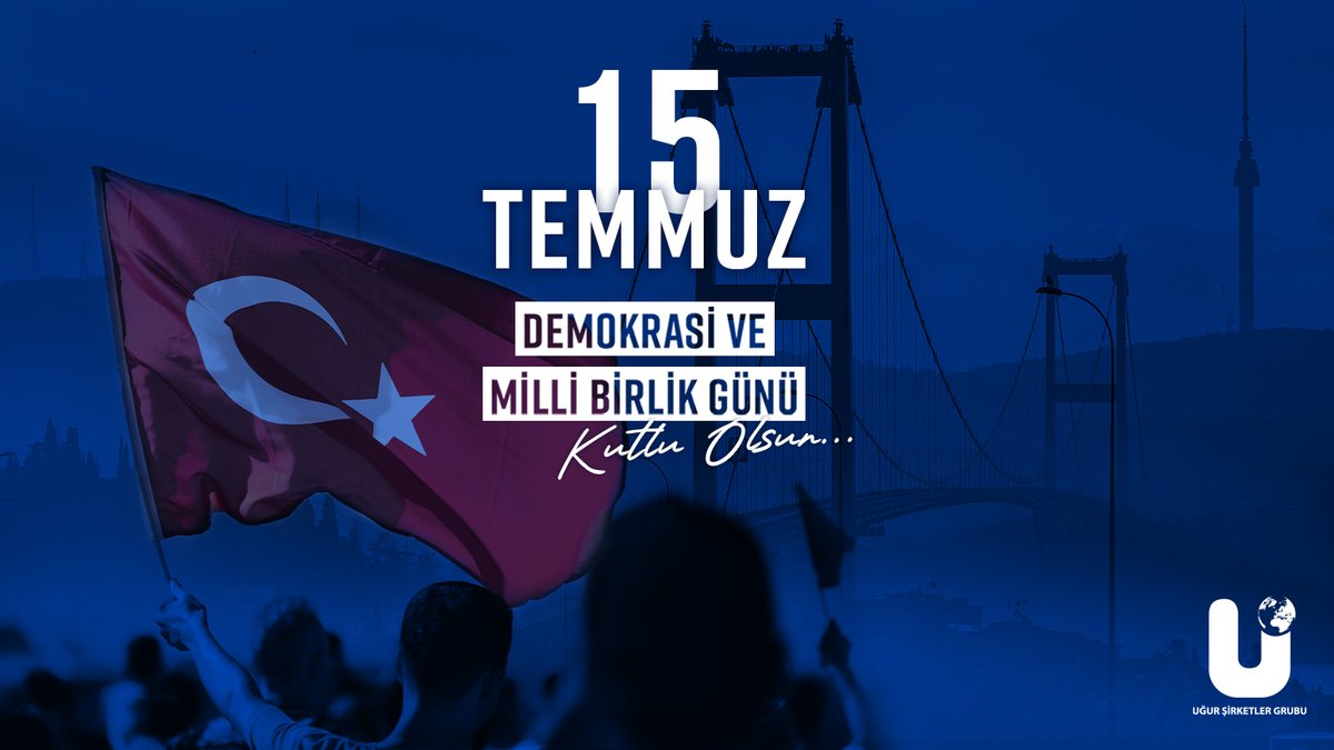 15 Temmuz Demokrasi ve Milli Birlik Günümüz kutlu olsun! 🇹🇷

#15Temmuz #UğurŞirketlerGrubu