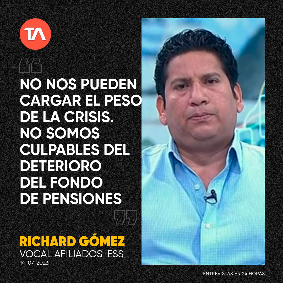 #ENTREVISTA | Richar Gómez, vocal de afiliados al IESS, habla sobre las propuestas de reforma al sistema de pensiones. ¿Trabajadores en desacuerdo? ow.ly/otyg50PbHXB