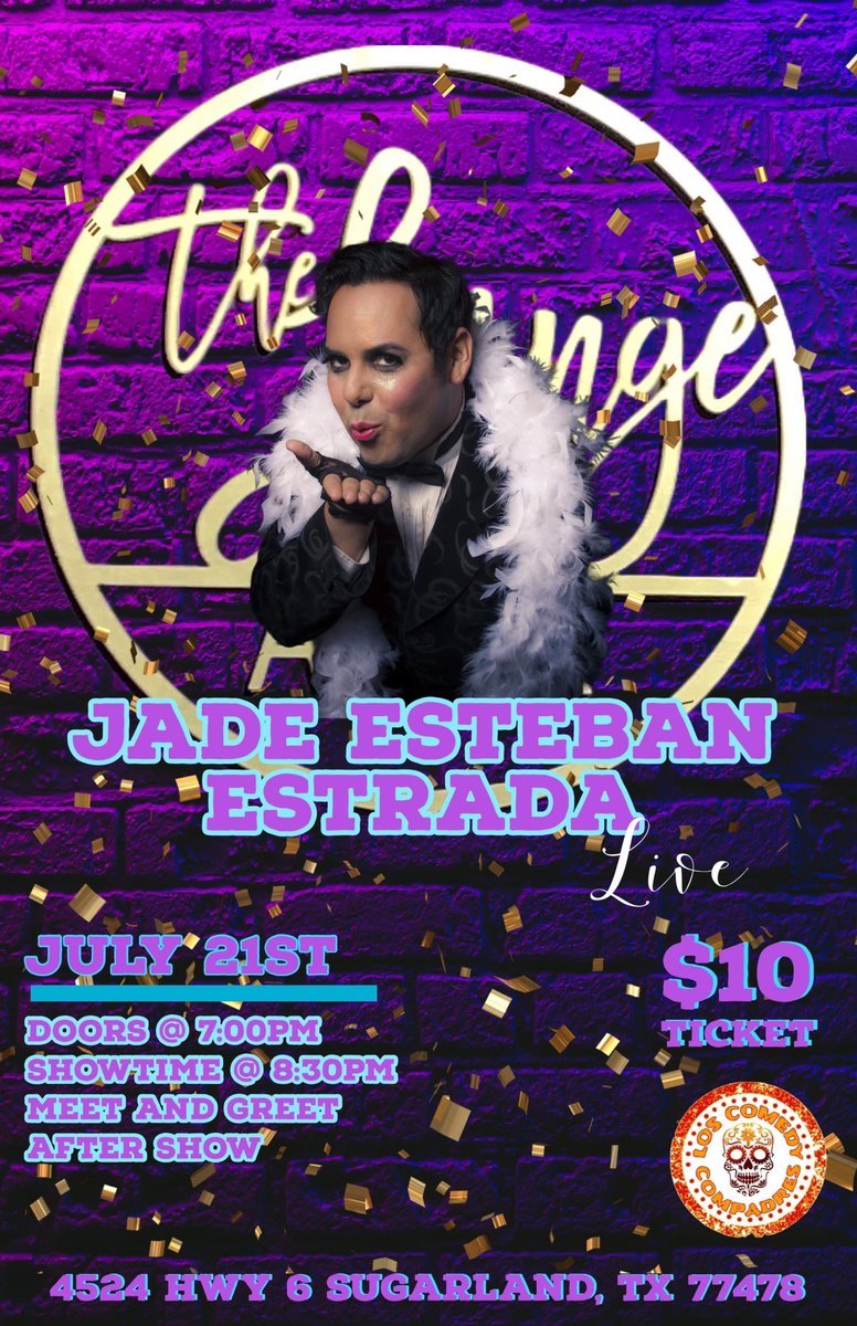 AndGridiron's tweet photo. Announcing Jade Esteban Estrada LIVE at the Lounge at Six! On Friday July 21st - Jade will be performing live at the Lounge at Six! Get you reservations early!Doors Open at 7PM! Meet and Greet will after the ... https://t.co/faC2m5qocJ