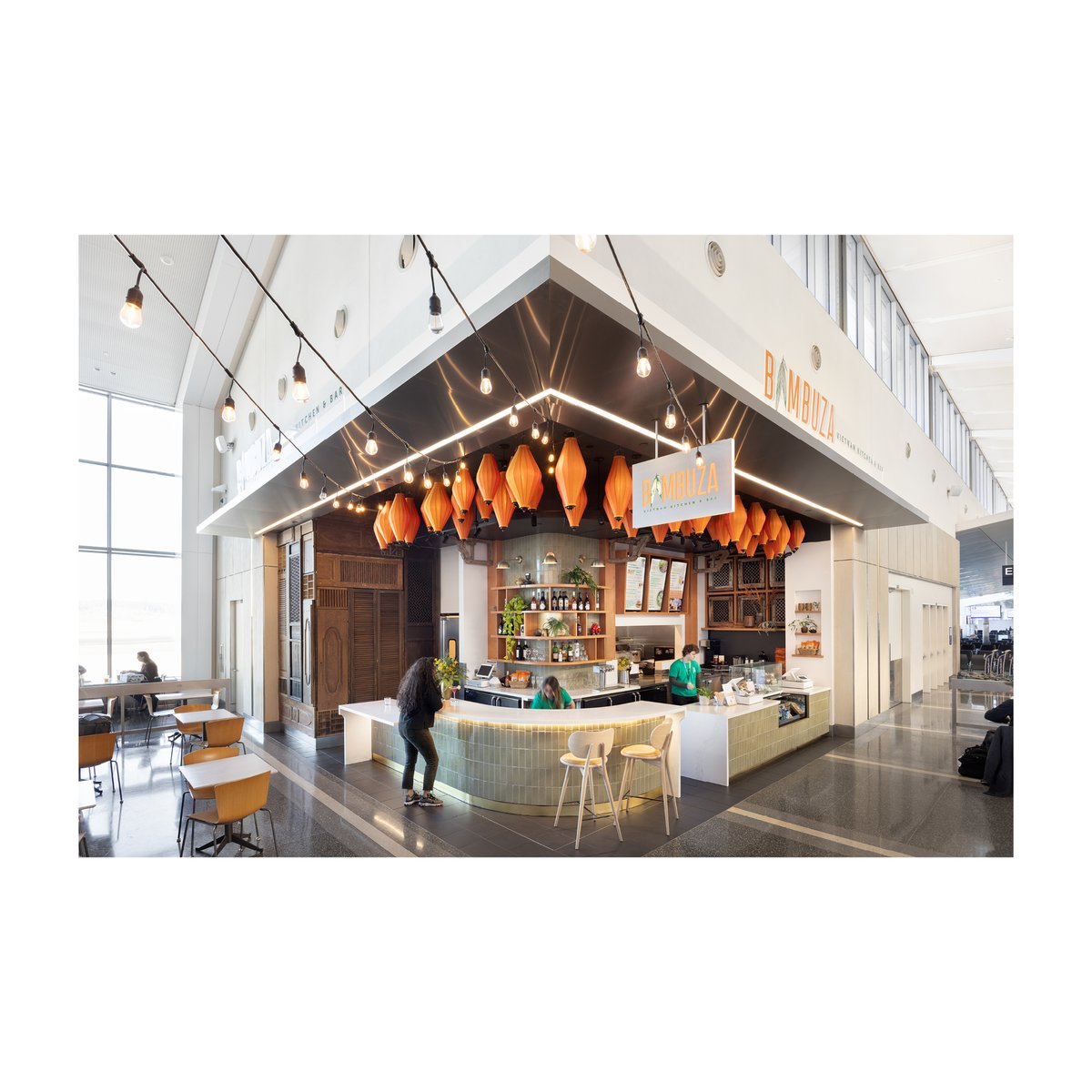 GreenHammerInc's tweet photo. Do your summer travel plans take you through PDX airport? Then check out the Bambuza remodel we worked on with LEEKA Architecture + Planning and Dyer Studio: https://t.co/zGNp2cFpMA https://t.co/bH2CZqLs4I