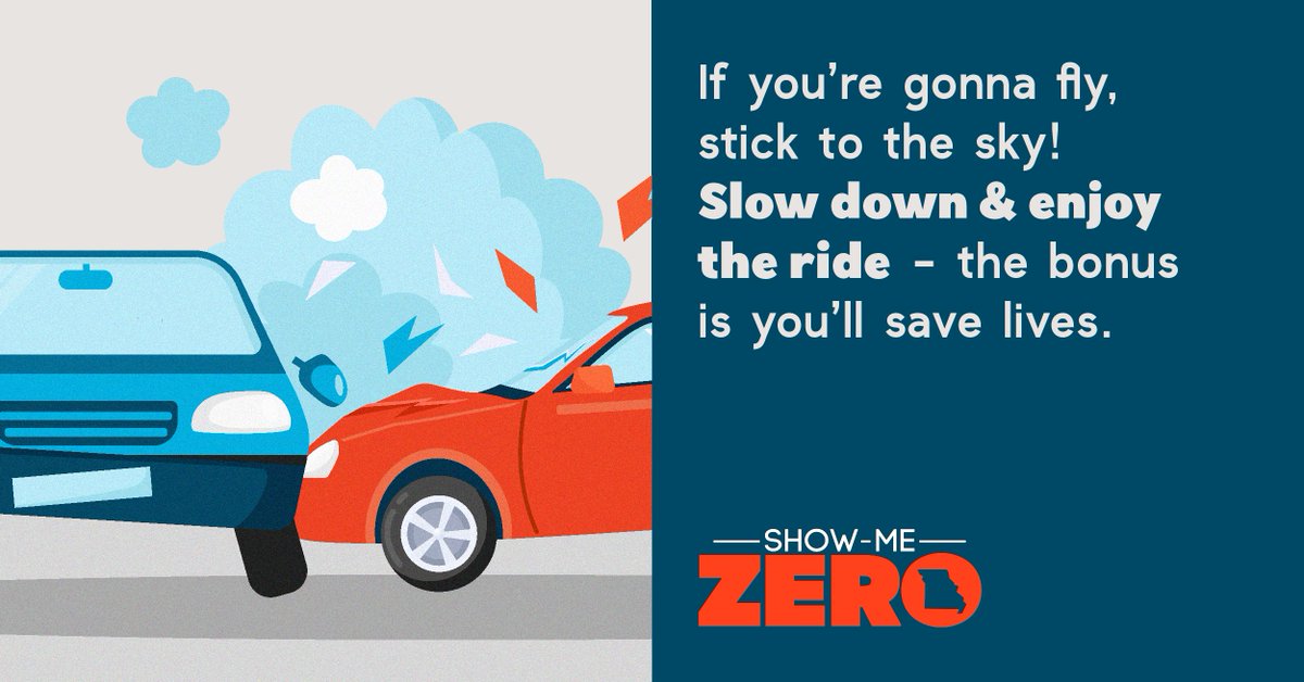 MoDOT's tweet photo. The stereo is up and the windows are down. That wind-in-your-hair vibe is even better at a steady cruise. Speeding causes almost 40% of Missouri roadway fatalities, which means taking extra time to enjoy the ride saves lives! #ShowMeZero. https://t.co/uT8pumEZx4