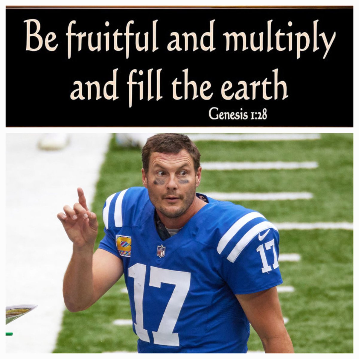Philip Rivers said Challenge...#NFL #philiprivers