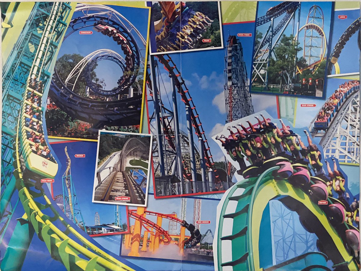 KS_02_Coaster's tweet photo. I got this poster back when I bought a roller coaster book from the book fair. https://t.co/7IF5UV8ntH