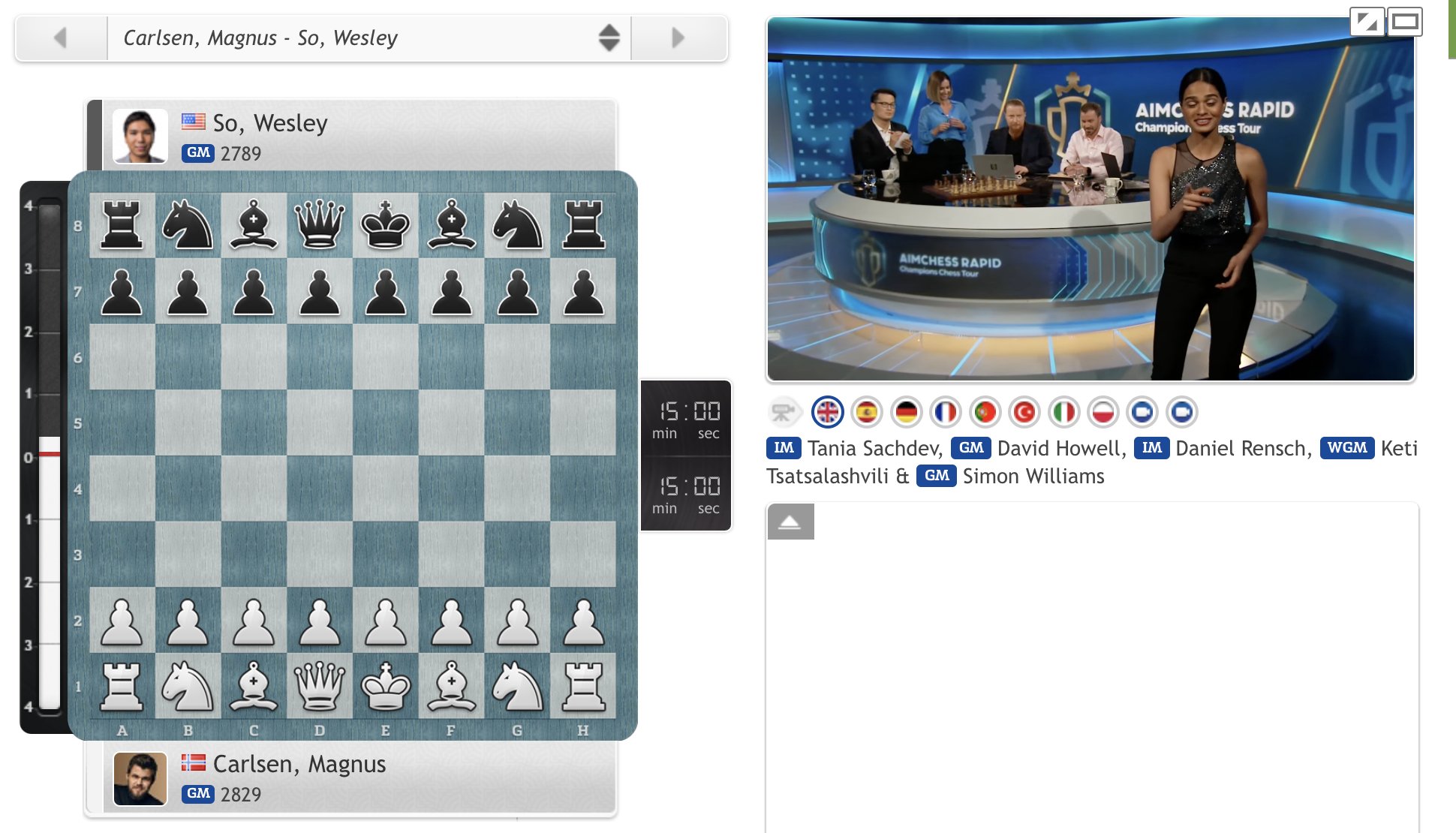 chess24.com on X: Day 2 of the Magnus Carlsen Chess Tour final is