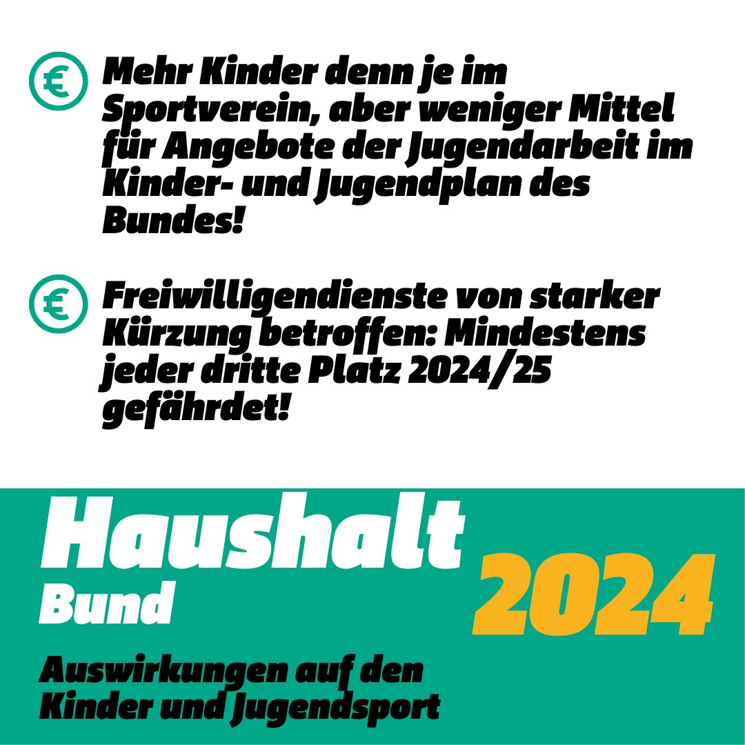dsj4sport's tweet photo. Was bedeutet der #Haushaltsentwurf für den Kinder- und Jugendsport? Obwohl mehr Kinder denn je Mitglied im #Sportverein sind, werden Mittel für Angebote der Jugendarbeit gekürzt – ein fatales Signal! Unser Vorstandsmitglied Finanzen @KHasenpusch ordnet ein. #SportjugendHaushalt https://t.co/tV6gEuIhrp
