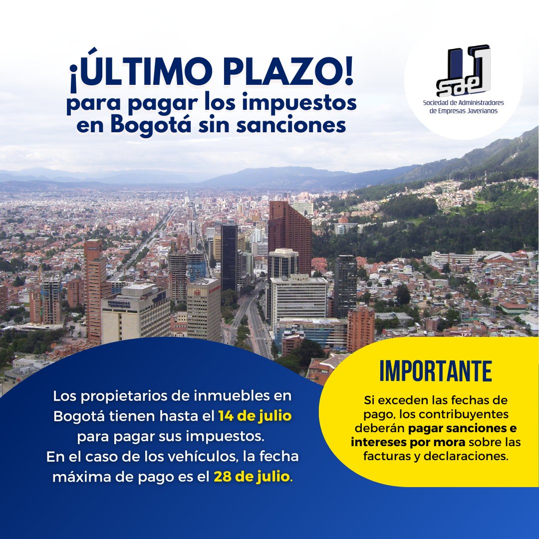 #HOY vence el último plazo para pagar el #impuestoPredial2023, sin descuento y sin sanciones 👀

📍 Si aún no tienes tu recibo de impuesto, ingresa a hacienda.gov.co o pueden acudir sin cita a la Feria de Servicios ubicada en la carrera 32 # 22A-50.