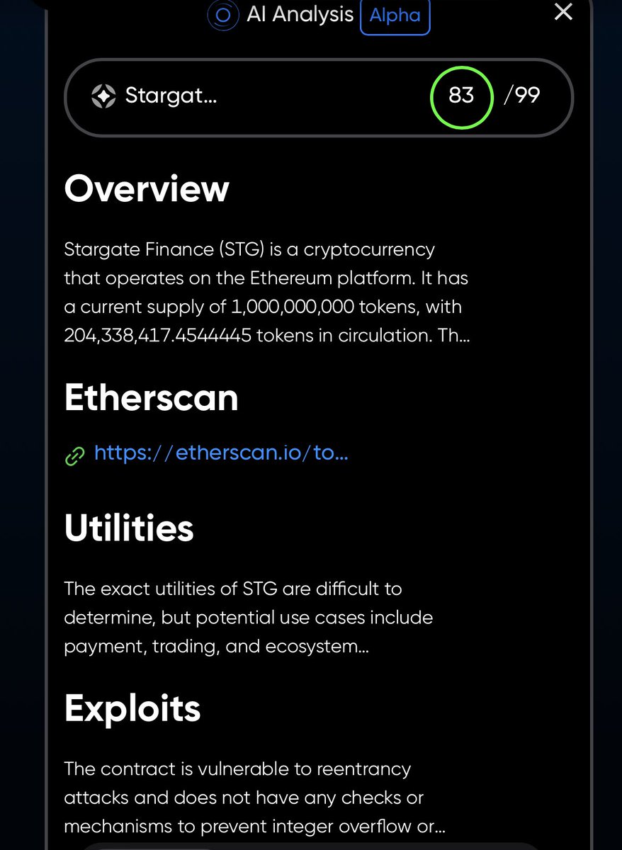 LordTLab's tweet image. $STG @StargateFinance 

$ARC @DeFi_ARC #SwapsAI