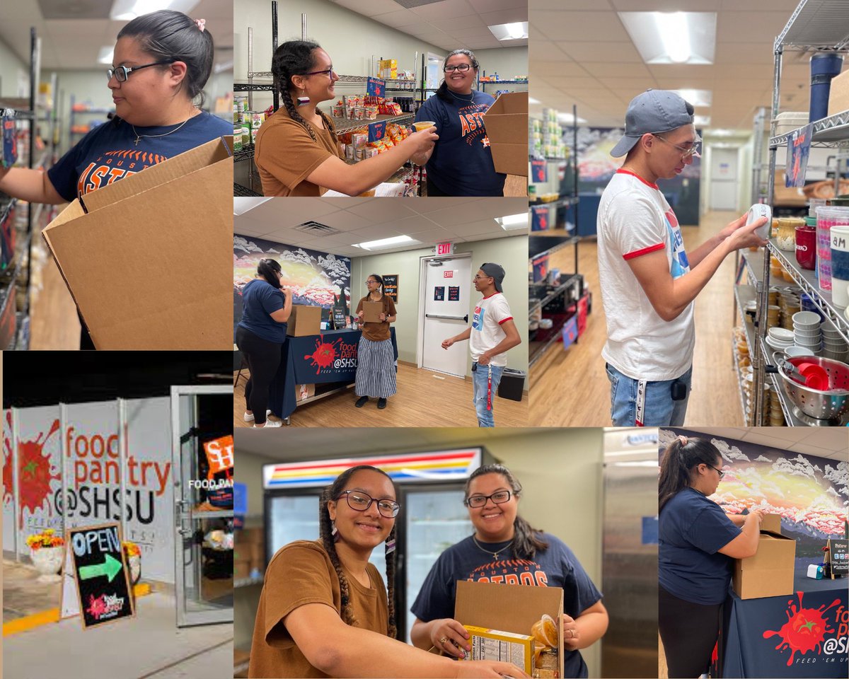 SHSUGiving's tweet photo. Today we are celebrating National Give Something Away Day by highlighting the SHSU Food Pantry and Tripod's Thrift
Donation to Tripod's Thrift: https://t.co/41aABCJjNf
Donations to the SHSU Food Pantry: https://t.co/NizIerWBi5
Monetary Donations to either: https://t.co/4x7rtk7VRq https://t.co/tMMXdi1AnR