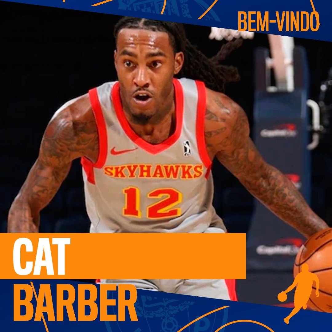 FCPorto's tweet photo. Bem-vindo, Cat Barber! Welcome!🔵⚪

🏀Base
📏1m88
🇺🇸EUA
👉28 anos
🔙Clube anterior: BK Budivelnik🇺🇦

#FCPortoBasket #FCPortoSports https://t.co/3hs5QK2QOr