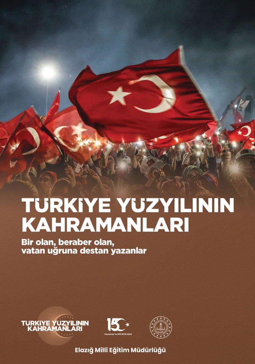 Millî Eğitim Müdürümüz Sayın <a href="/mehmetyigitmem/">Mehmet YİĞİT</a> ‘in #15Temmuz Demokrasi ve Milli Birlik Günü Mesajı
#TürkiyeninKahramanları
<a href="/tcmeb/">Millî Eğitim Bakanlığı</a> <a href="/Yusuf__Tekin/">Yusuf Tekin</a> <a href="/omertoraman25/">Ömer Toraman, Doç. Dr.</a> 

elazig.meb.gov.tr/www/milli-egit…