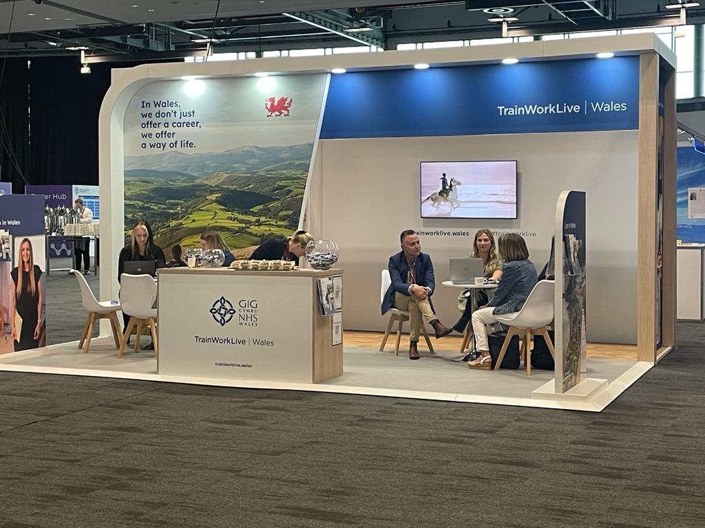 We had a successful few days at #RCPsychIC23, our NHS Wales stand won the award for 'Best free build stand'. If you want more information on roles for psychiatrists in Wales visit our website trainworklive.wales/jobs-in-wales/