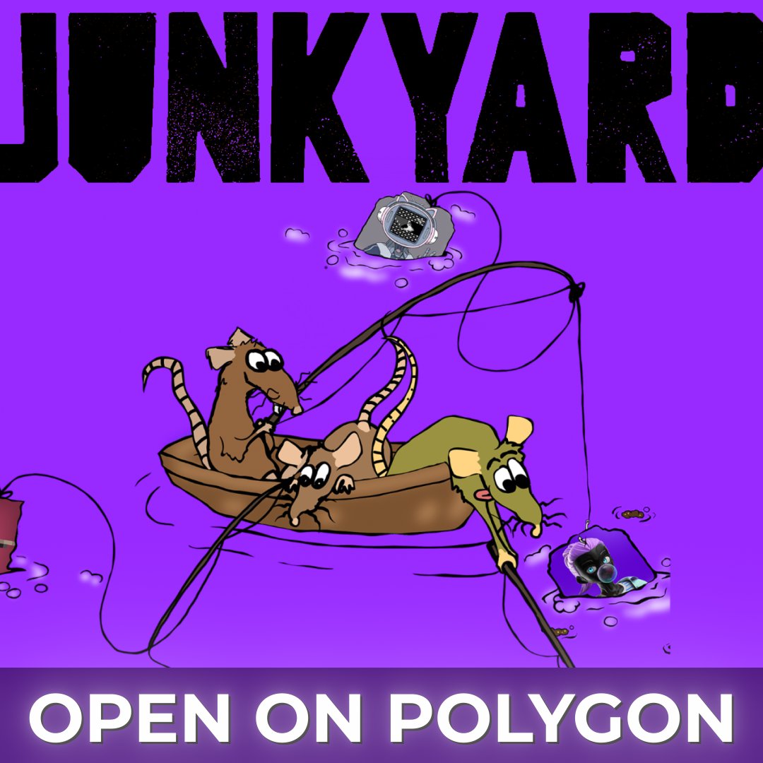 The Junkyard is launching #onPolygon today! 

Connect your wallet and dump all your junk NFTs into the world's first dump-to-earn!

Try your best to rescue some Polygon blue-chips abandoned by degens!

Clean your wallet at junkyard.wtf !

<a href="/onPolygon_/">onPolygon</a>