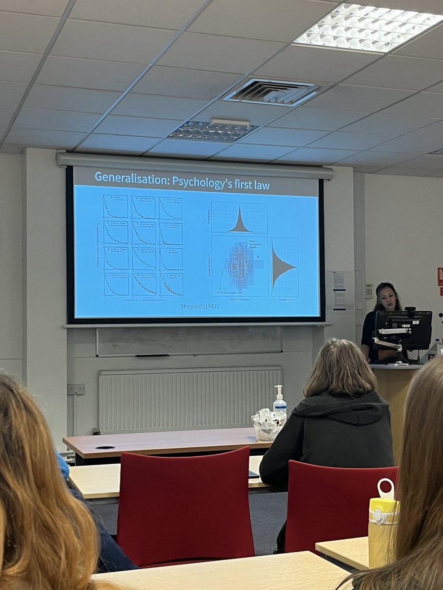 Really interesting guest talk by <a href="/jesssileee/">Jessica Lee</a> about generalisation in learning! <a href="/notts_psych/">School of Psychology, University of Nottingham</a>