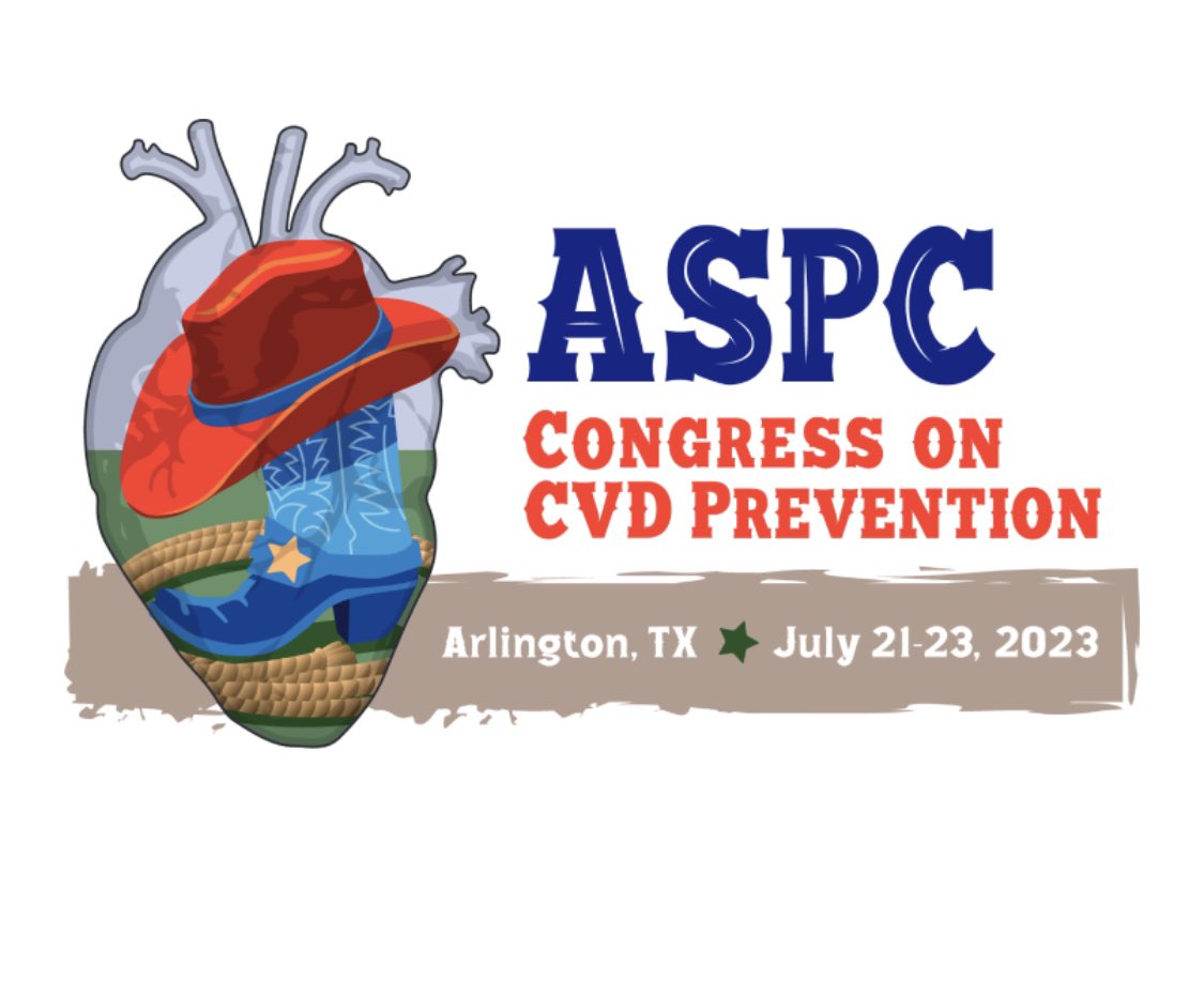 It is just a week away! Join us at #ASPC2023 👢 The @ASPCardio 2023 Congress on CVD Prevention  🗺️Live! by Loews in Arlington, TX 📆July 21-23! 💥Our Congress The 2023 scientific emphasize inclusiveness & the care of all at risk for CVD ⏰Register at rb.gy/ttuou