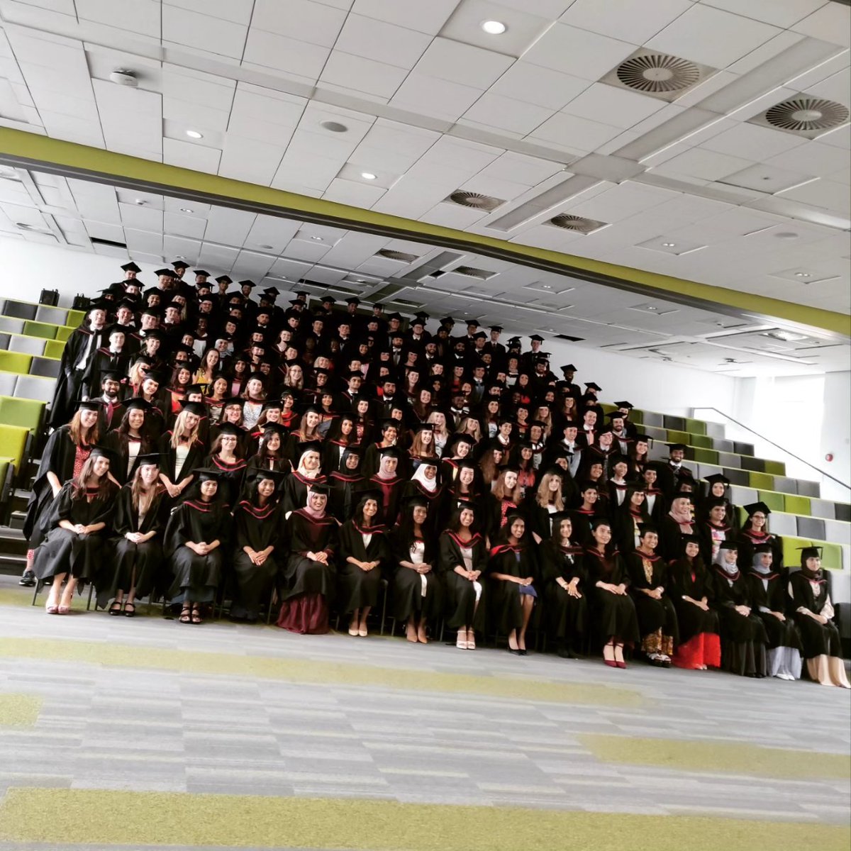Class of 2023 in the lecture theatre because it's raining 🌧️🎓