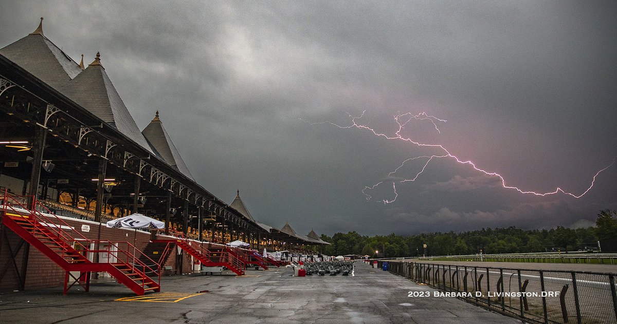 Gotta love when Saratoga's wonderful opening day shifts into a wonderfully charged night.