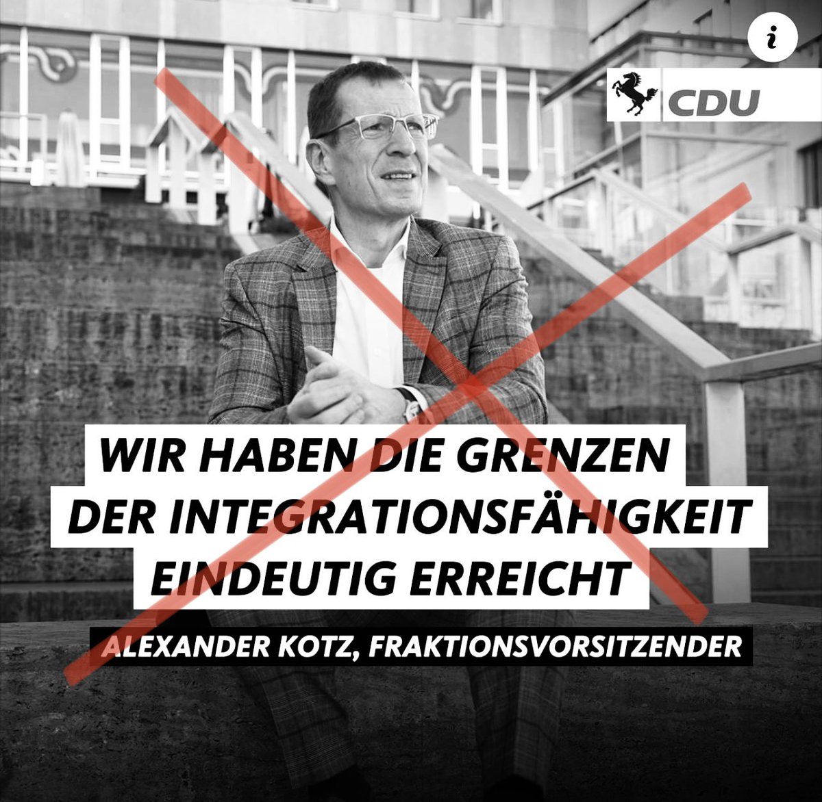 Die #CDU in #Stuttgart hat den bisherigen demokratischen Konsens aufgekündigt und stellt sich an die Seite der rechtsextremen AfD. Sie haben in ihrer Fraktionssitzung einstimmig beschlossen, die Unterbringung von Geflüchteten in Stuttgart künftig abzulehnen. Ich sage wie es ist: