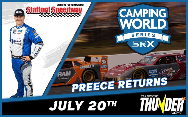 RyanPreece_'s tweet image. Couldn’t make the @SRXracing at @StaffordSpeedwy last night?

Here is your chance. 
Next Thursday. 

I’ll see you there 🤌🏻
#ModifiedsMainly