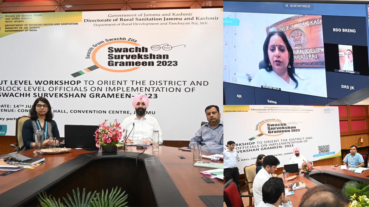 #MandeepKaur com/secy #RDPR inaugurated the UT level Workshop on #SwachhSurvekshanGramin-2023! Aiming #cleanliness #awareness #promotion #behavioralchanges & #sustainablesanitation practices in #ruralareas . Let's work together to make our #villages shine! #SSG2023 #CleanVillages