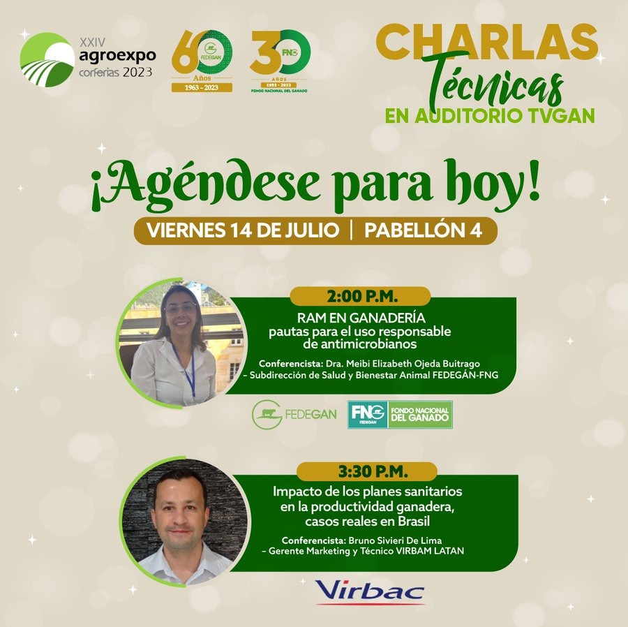José Félix Lafaurie (@jflafaurie) on Twitter photo #AEstaHora en #Agroexpo2023
Les comparto la programación académica de hoy en el Auditorio de <a href="/TvGanColombia/">TvGan Colombia</a>, ubicado en el Pabellón 4, el de la ganadería colombiana.
¡Vengan con confianza que este es su pabellón!
<a href="/Fedegan/">FEDEGAN</a>
<a href="/robertorosales3/">Roberto Rosales</a>
<a href="/DeSilvestriJG/">Jose De Silvestri</a>
#Fedegán60Años #AEstaHora en #Agroexpo2023
Les comparto la programación académica de hoy en el Auditorio de <a href="/TvGanColombia/">TvGan Colombia</a>, ubicado en el Pabellón 4, el de la ganadería colombiana.
¡Vengan con confianza que este es su pabellón!
<a href="/Fedegan/">FEDEGAN</a>
<a href="/robertorosales3/">Roberto Rosales</a>
<a href="/DeSilvestriJG/">Jose De Silvestri</a>
#Fedegán60Años