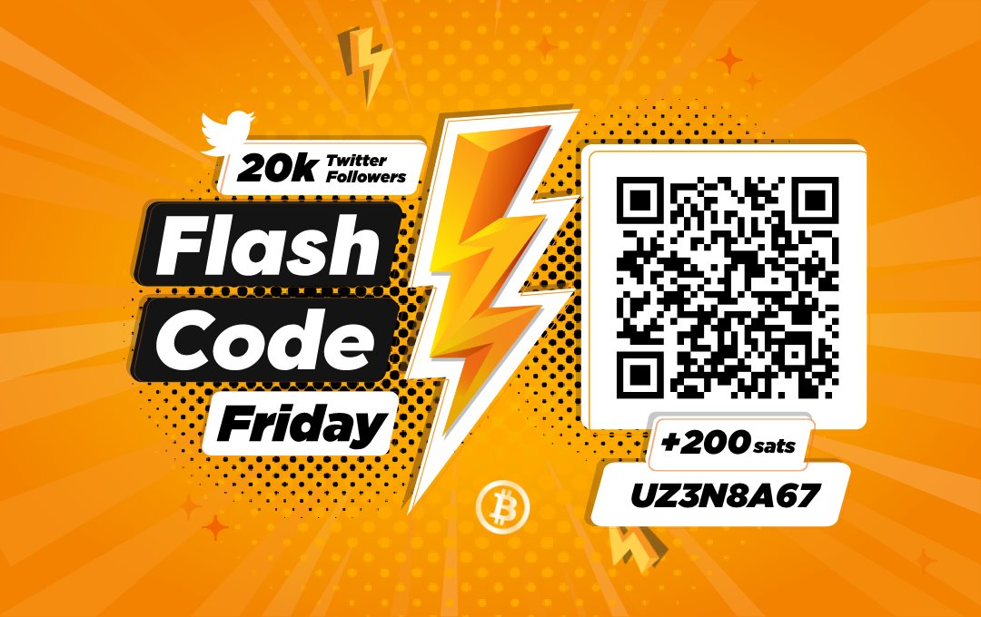 Graysatoshi's tweet image. Scan today’s #flashcode for +200satoshi ✍🏻🤙🤙
Code UZ3N8A67
#Flashcodefriday
Thanks @EarnWithBM and @EarnWithBM