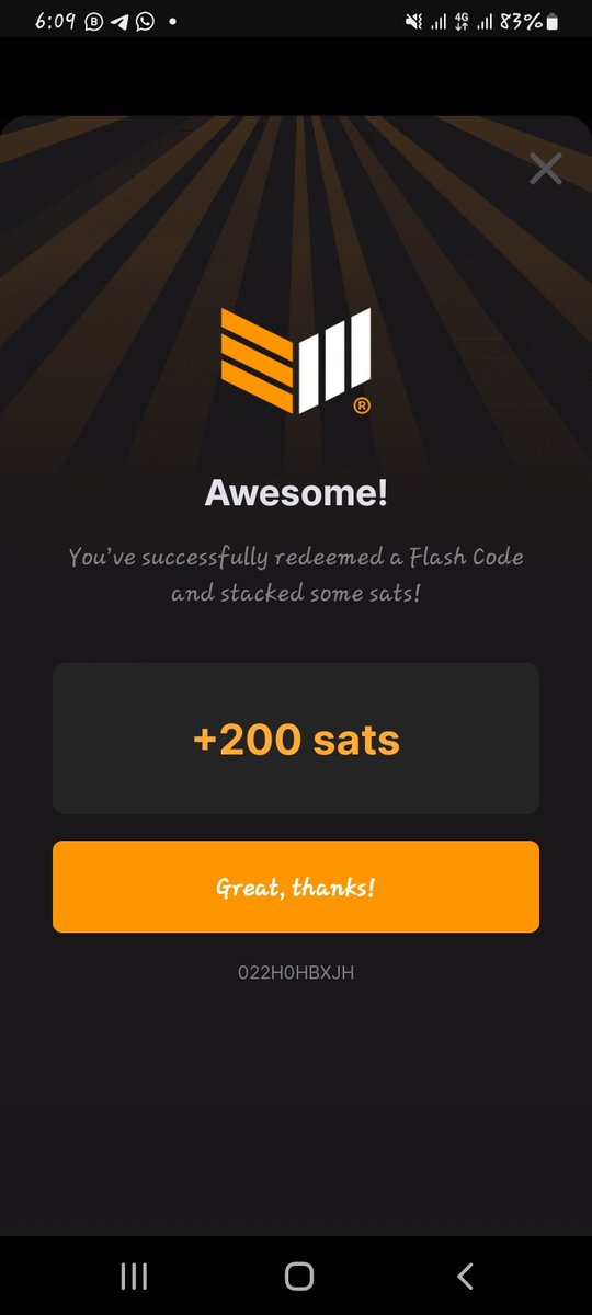 Graysatoshi's tweet image. Scan today’s #flashcode for +200satoshi ✍🏻🤙🤙
Code UZ3N8A67
#Flashcodefriday
Thanks @EarnWithBM and @EarnWithBM