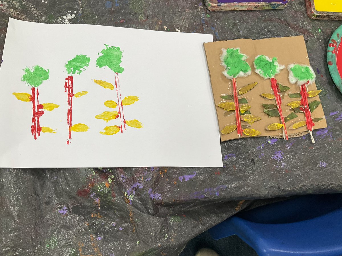 StBernardsep's tweet photo. A busy day of art in T2, we started by making a print of our collagraph tiles. Then we explored making tints and shades to create some artwork as part of our RE topic. #stbArt https://t.co/7FZZ8ptC32