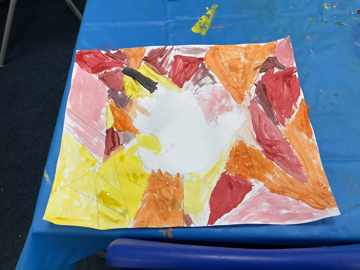 StBernardsep's tweet photo. A busy day of art in T2, we started by making a print of our collagraph tiles. Then we explored making tints and shades to create some artwork as part of our RE topic. #stbArt https://t.co/7FZZ8ptC32