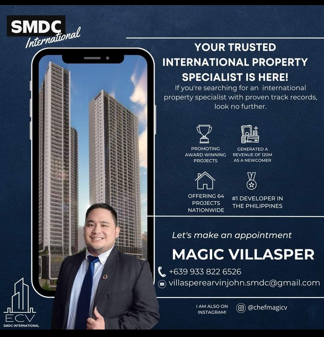 'Unlock Your Dream Property: Look No Further, You've Got Your Specialist!' #SMDC #SMDCInvestment #SMDCInternational #HomeOfTheGoodGuys #TeamECV