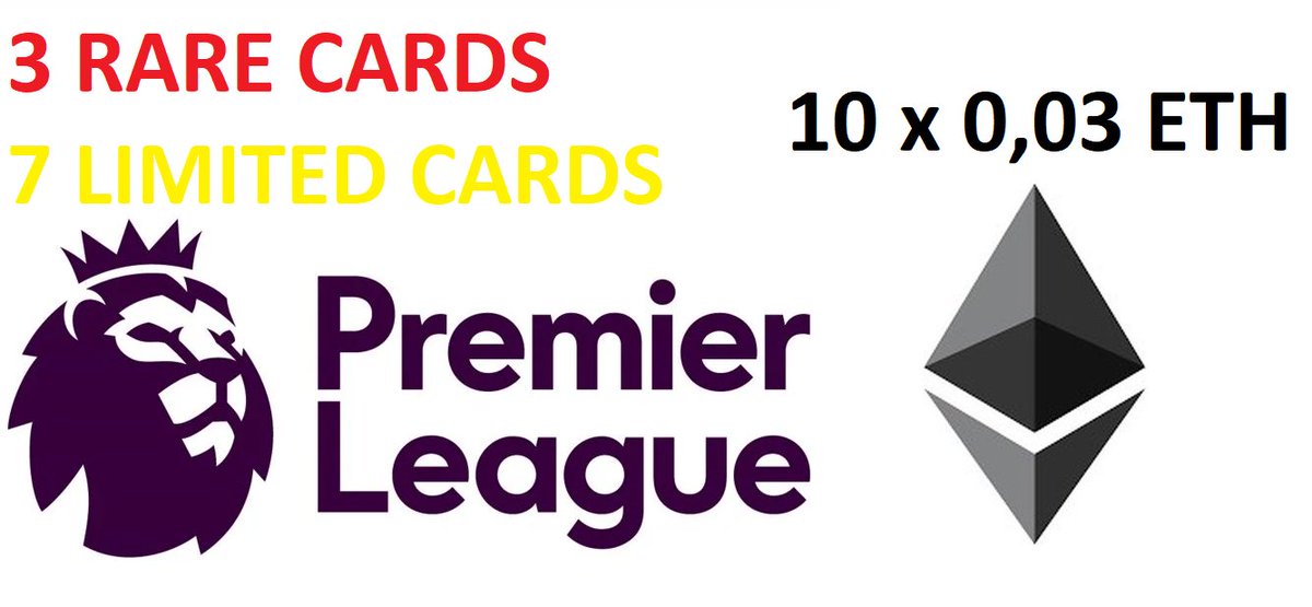 Weekend Challenge Starts Now!
1. Swap my Super Rare &amp; Unique cards for 110% 
2. 3 rare &amp; 7 limited Premier League cards - for people who will buy anything from me for over 0,1 eth
3. 0,3 Eth - 10 x 0.03 Eth - do any deal with me in this weekend, follow, share, leave Sorare name