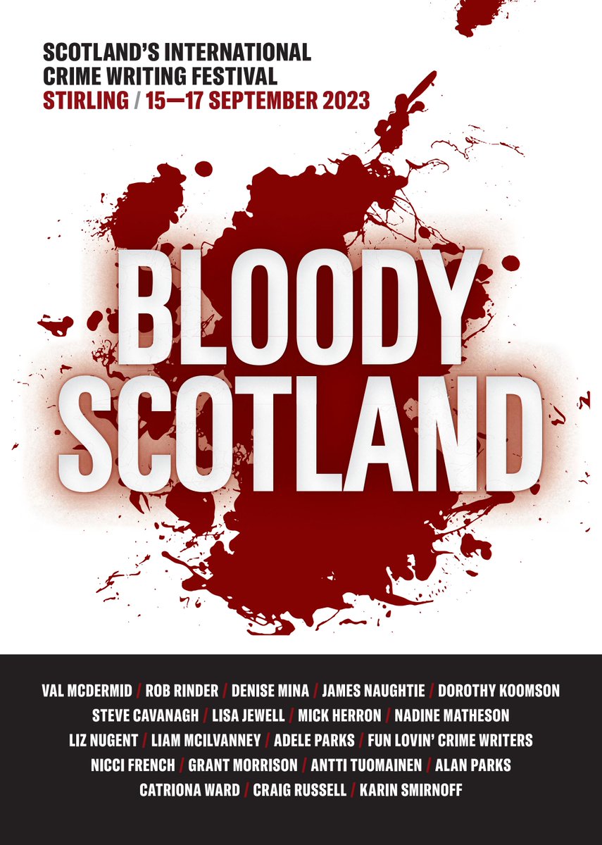 Make sure to take time for a cuppa this weekend and browse the Bloody Scotland programme out now... 15-17 September 2023, Stirling Explore what’s on 👉 buff.ly/3NPwkDB Tickets 👉 buff.ly/2JcC3oz #BloodyScotland #CrimeWriting #Festival