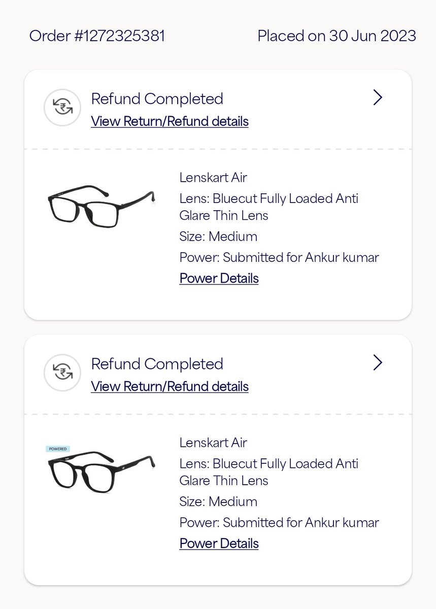 ankuuclicks's tweet photo. Utterly Disappointing experience from Lenskart. @peyushbansal Could you please understand Keratokonus issue a rare eye disease for which i am not able to get a specs from Lenskart since 30th june.

Previous order got cancelled by Lenskart. Second order not received. https://t.co/gLjTItzK5G