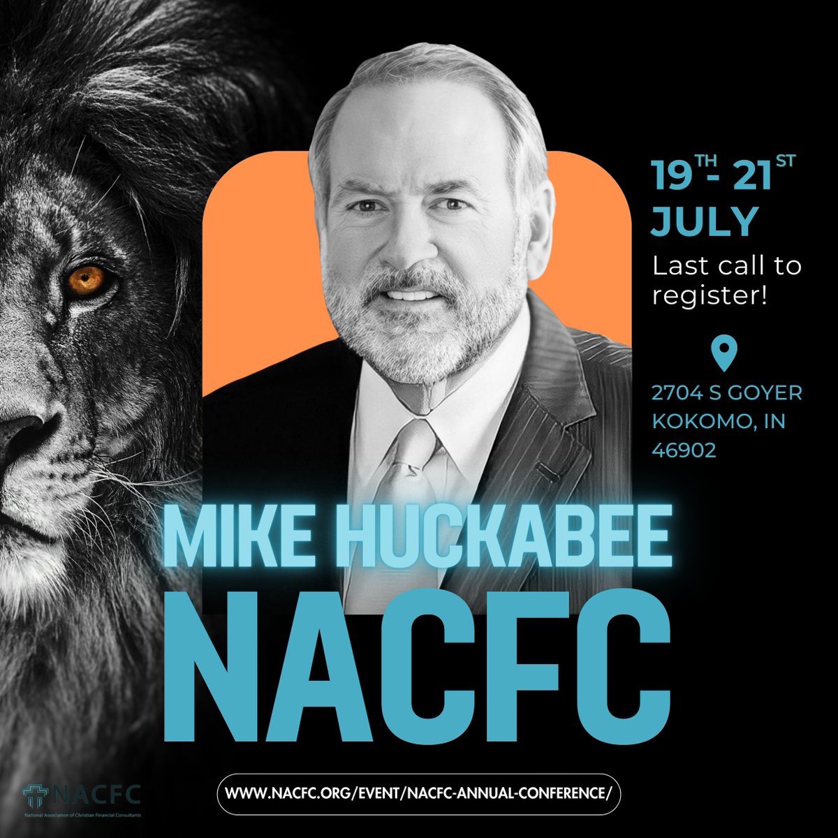 Get ready to be inspired, challenged, and empowered as Governor Huckabee shares his insights on fearlessness and embracing the possibilities that lie ahead. You won't want to miss this extraordinary opportunity!

#BeFearless #NACFC #KeynoteSpeakerAnnouncement #MikeHuckabee