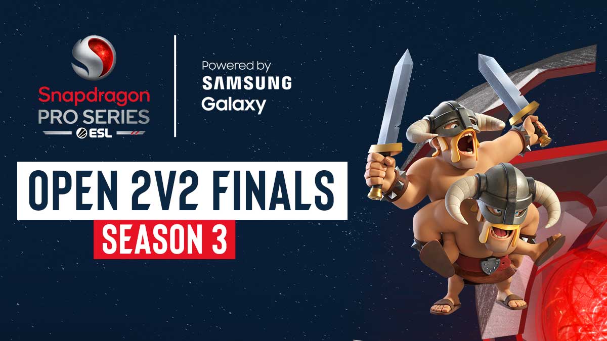 It's time for some competitive 2v2 battles! ⚔️ Join us live at the @ESLClashRoyale Open Finals as the top duos compete for glory 👑 📺 youtube.com/watch?v=4kU2MG… 🎙️ @Mini__CR - @KashmanTV