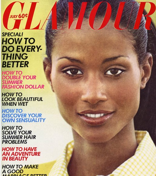 Beverly Johnson @BeverlyJohnson1 was the first black model to cover @voguemagazine remember that 💓💓my father had crush her and a other model. She was real beautiful and still beautiful plus younger Whitney reminds me of her.