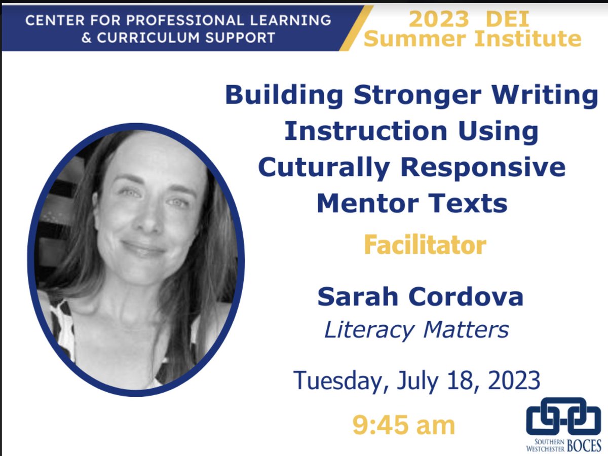 So looking forward to presenting IN PERSON next week!  Spots are still open to register.  @SWBOCES @swbocesplcs @Tracy_SWBOCES rb.gy/gsfyr