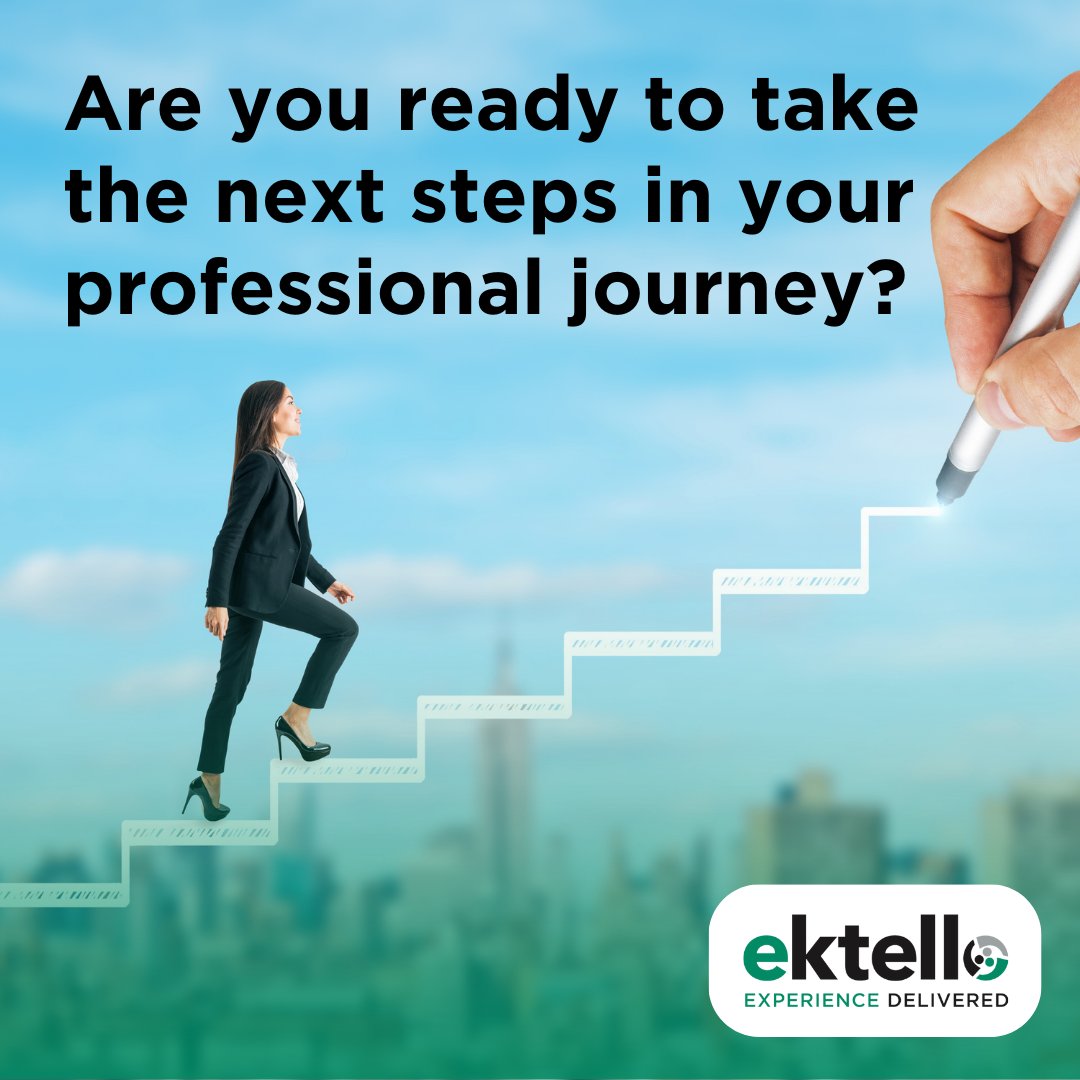 Ready to take the next step in your professional journey?

#ektello offers a wide range of job opportunities that can take your #career to the next level.

Apply today!
nsl.ink/aMhS

#TechCareers #ITJobs #MarketingJobs #IT #SearchJobs #Hiring #CreativeJobs