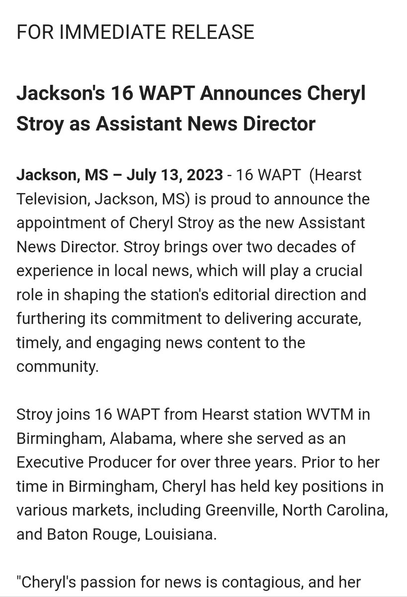 Cheryl J. Stroy tweet media