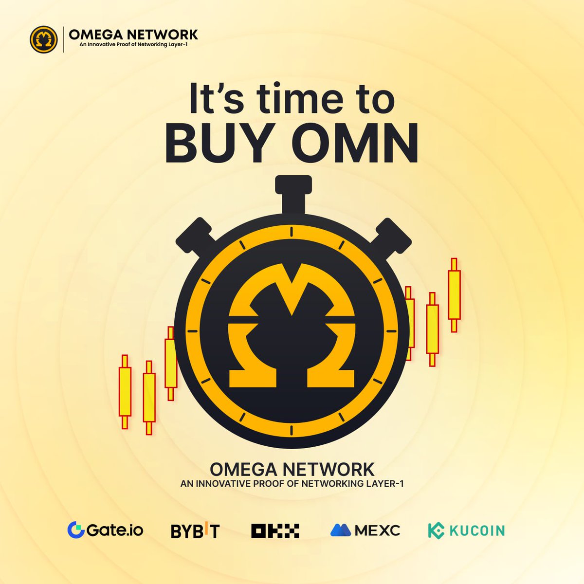 It's time to invest in the future! 

Buy $OMN today and be a part of the exciting journey of #OmegaNetwork. 🚀🚀🚀