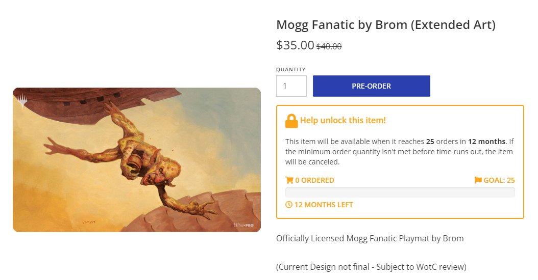 JoeyPascoMTG's tweet photo. 🔥Preorder your Mogg Fanatic playmat below!🔥

Tagging some Premodern/RDW folks for value. RTs appreciated! @fivewithflores @Caffeinated_22 @MMEmporiumllc @MTGPhD @mtgbanding @LannynynyMTG @iron_lungsmtg @RolandMTG @KcirtapOHG @CloudgoatRanger  https://t.co/3dz1fou2St https://t.co/aIUP33KoDU