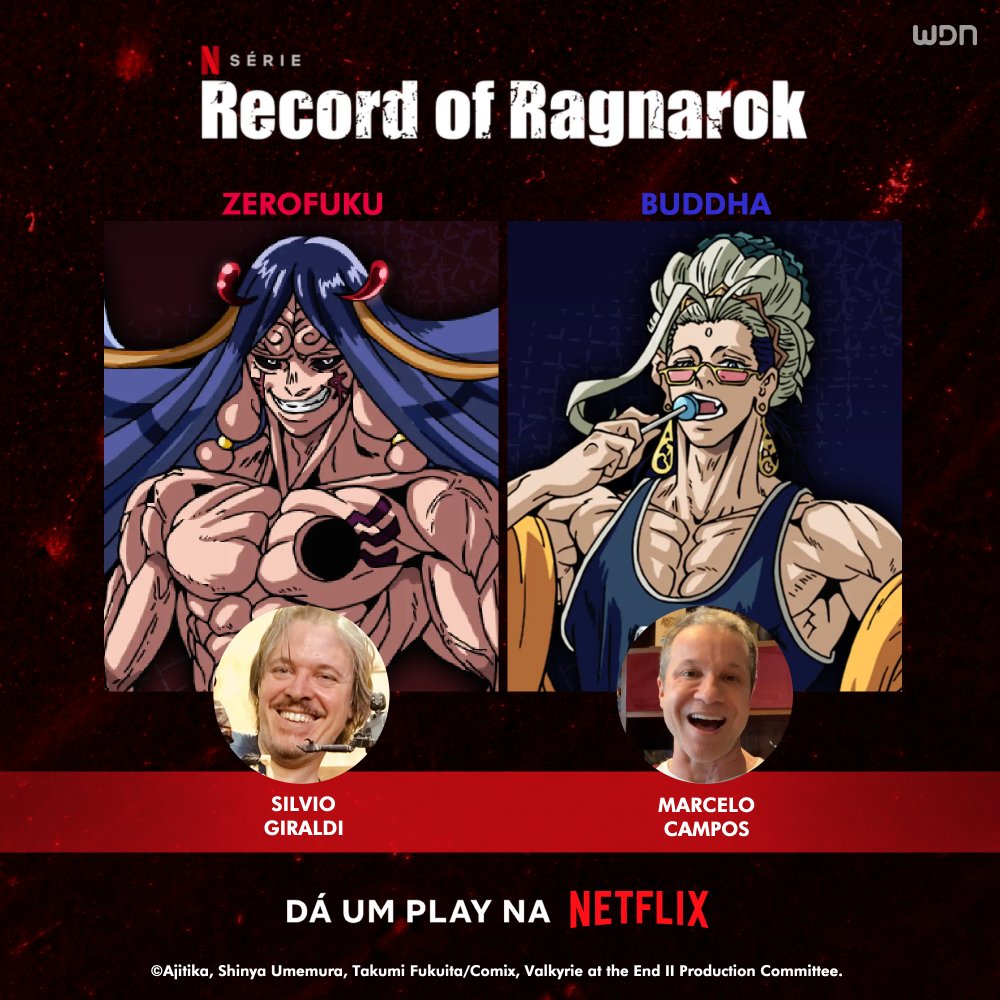 DUBLADOR BR DO BUDA - MARCELO CAMPOS - RECORD OF RAGNAROK #shorts 