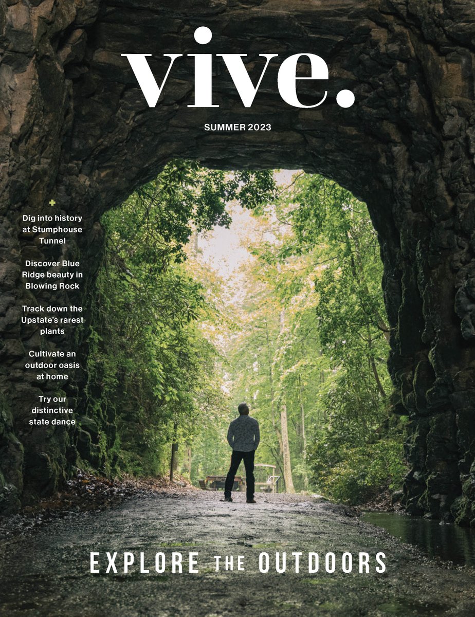 gvljournal's tweet image. Vive’s Outdoors Issue celebrates the best of summer: our laid-back state dance, beach-ready music, historic hikes, rare plants, great barbecue, pretty porches, and more. Dive in and find new ways to make this a summer to remember.
#summerissue #outdoors 
vive-mag.com